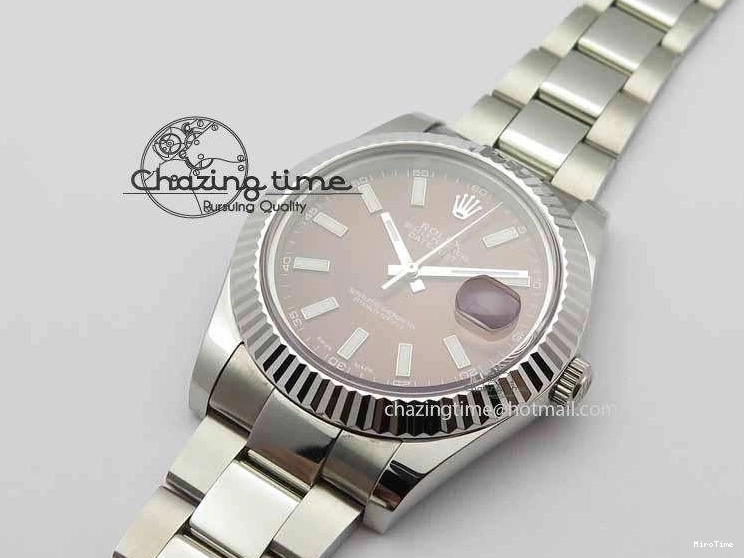 MiroTime 1221 DateJust II 41mm SS BP Maker Best Edition Brown Dial On SS Bracelet SA Modern 3734